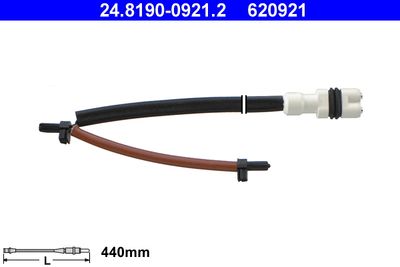 Warning Contact, brake pad wear ATE 24.8190-0921.2