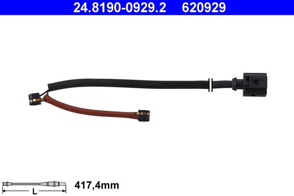 ATE 24.8190-0929.2 Warning Contact, brake pad wear