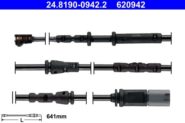 ATE 24.8190-0942.2 Warning Contact, brake pad wear