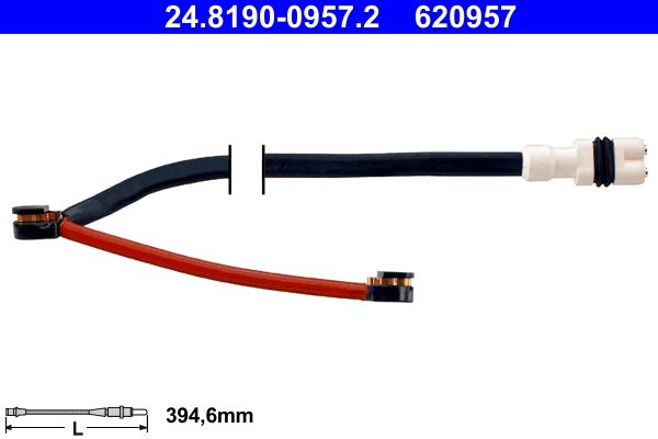 ATE 24.8190-0957.2 Warning Contact, brake pad wear