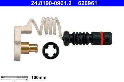Warning Contact, brake pad wear ATE 24.8190-0961.2