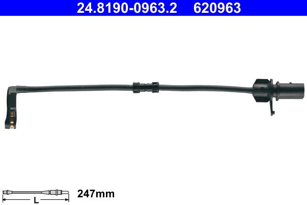 ATE 24.8190-0963.2 Warning Contact, brake pad wear