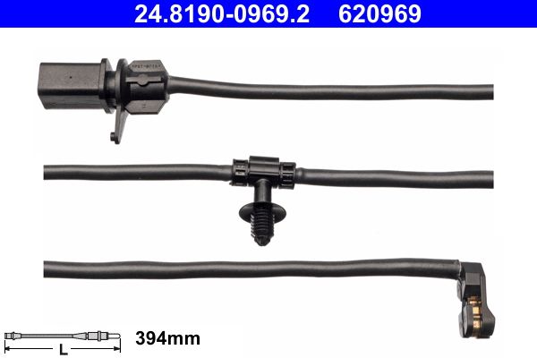 ATE 24.8190-0969.2 Warning Contact, brake pad wear