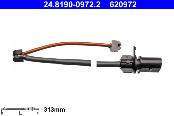 ATE 24.8190-0972.2 Warning Contact, brake pad wear