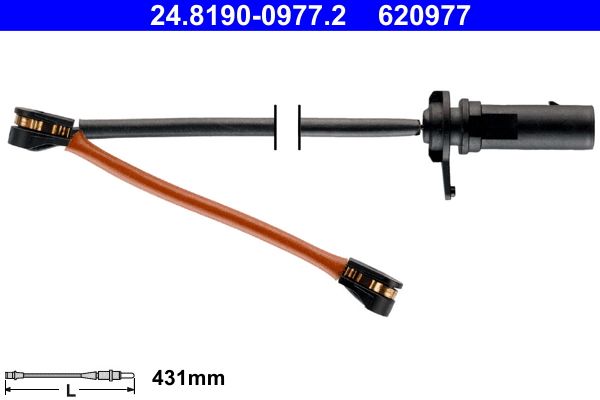 ATE 24.8190-0977.2 Warning Contact, brake pad wear