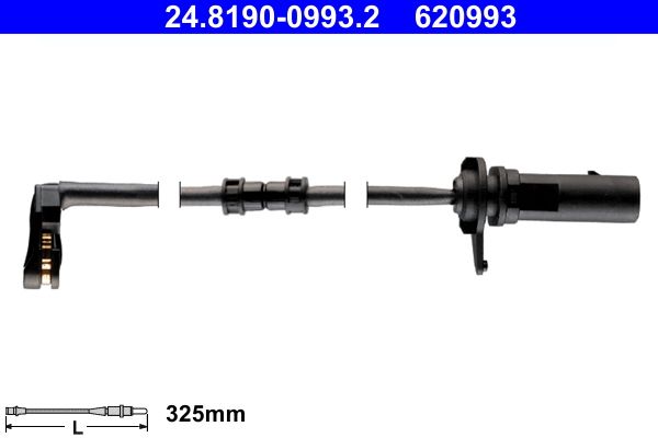ATE 24.8190-0993.2 Warning Contact, brake pad wear