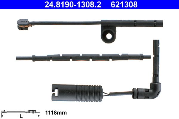 ATE 24.8190-1308.2 Warning Contact, brake pad wear