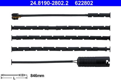 Warning Contact, brake pad wear ATE 24.8190-2802.2