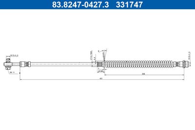 Brake Hose ATE 83.8247-0427.3