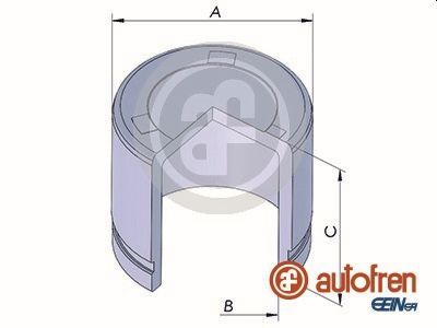 Piston, brake caliper AUTOFREN SEINSA D025322