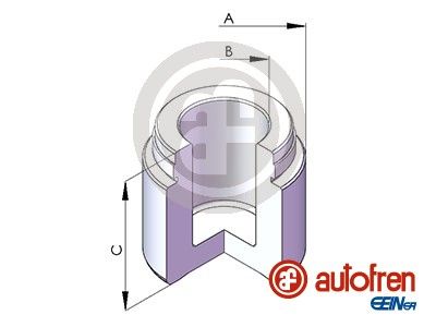 Piston, brake caliper AUTOFREN SEINSA D02537