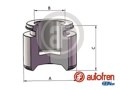 Piston, brake caliper AUTOFREN SEINSA D025660