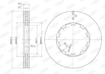 Brake Disc BERAL BCR225A