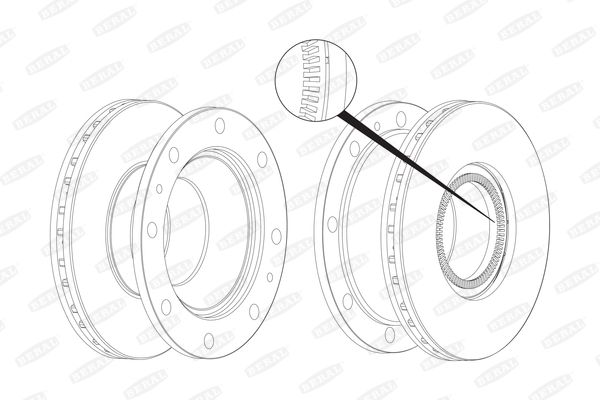 BERAL BCR237A Brake Disc
