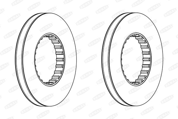 BERAL BCR249A Brake Disc