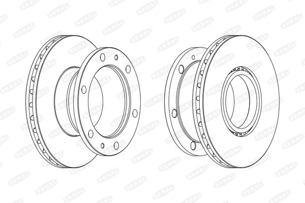 BERAL BCR322A Brake Disc