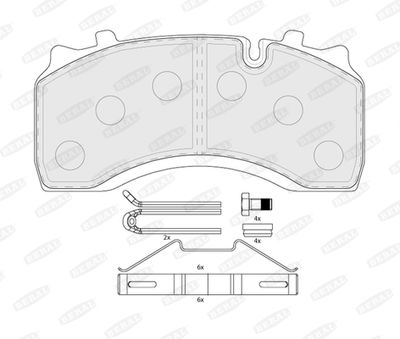 Brake Pad Set, disc brake BERAL BCV29142TK