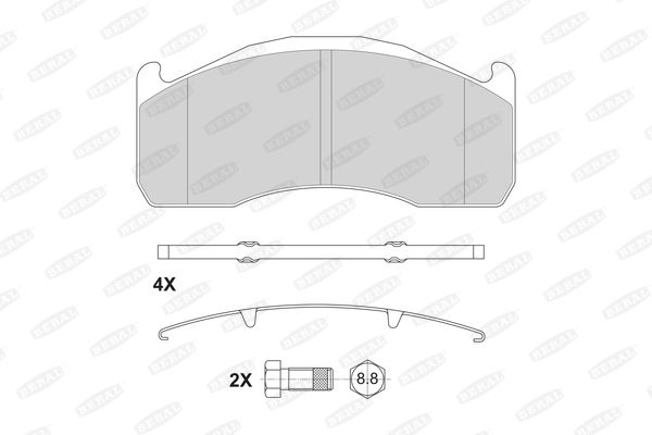 BERAL BCV29151TK Brake Pad Set, disc brake