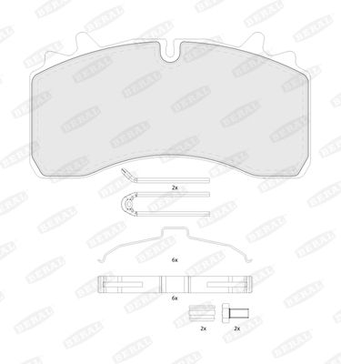 BERAL BCV29162TK Brake Pad Set, disc brake