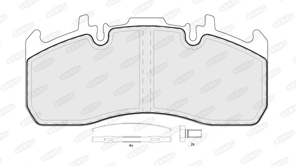 BERAL BCV29173TK Brake Pad Set, disc brake