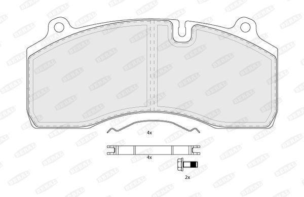 BERAL BCV29181TK Brake Pad Set, disc brake