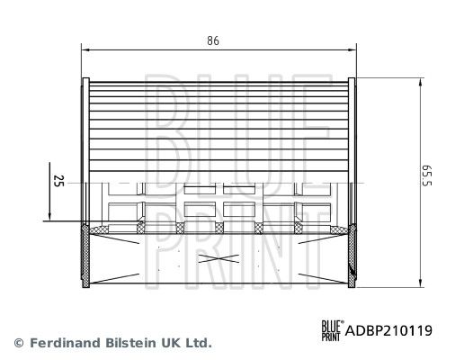 BLUE PRINT ADBP210119 Oil Filter