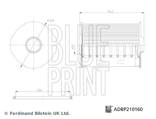BLUE PRINT ADBP210160 Oil Filter