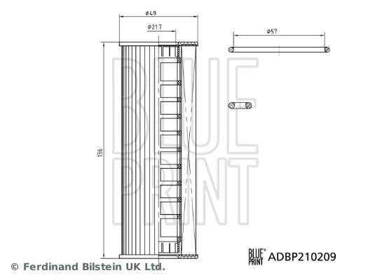 BLUE PRINT ADBP210209 Oil Filter