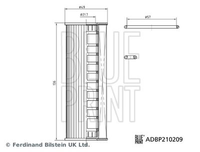 Oil Filter BLUE PRINT ADBP210209