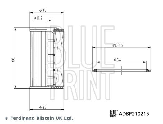 BLUE PRINT ADBP210215 Hydraulic Filter, automatic transmission