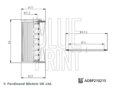 Hydraulic Filter, automatic transmission BLUE PRINT ADBP210215