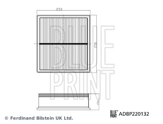 BLUE PRINT ADBP220132 Air Filter