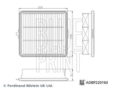 Air Filter BLUE PRINT ADBP220160