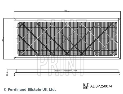 BLUE PRINT ADBP250074 Filter Set, cabin air