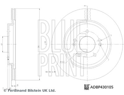 Brake Disc BLUE PRINT ADBP430105