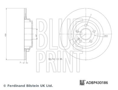 Brake Disc BLUE PRINT ADBP430186