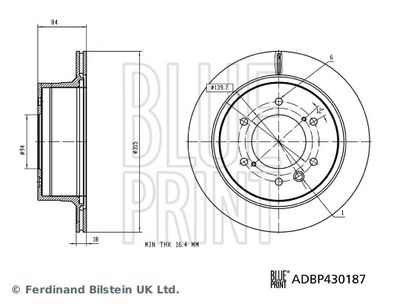 Brake Disc BLUE PRINT ADBP430187