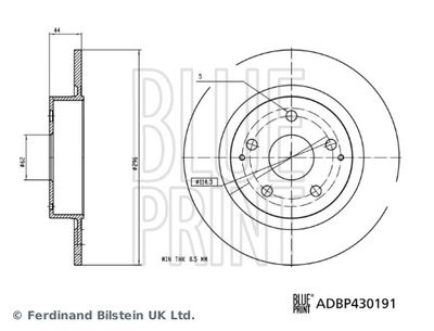 Brake Disc BLUE PRINT ADBP430191