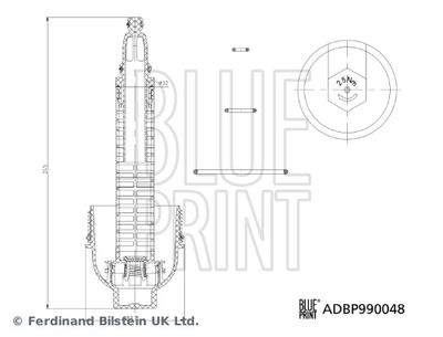 Cap, oil filter housing BLUE PRINT ADBP990048