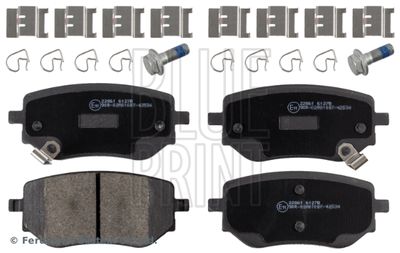 Brake Pad Set, disc brake BLUE PRINT ADU174242