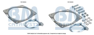 Mounting Kit, soot/particulate filter BM Catalysts FK11001