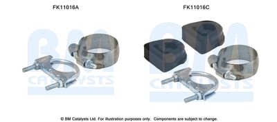 Mounting Kit, soot/particulate filter BM Catalysts FK11016