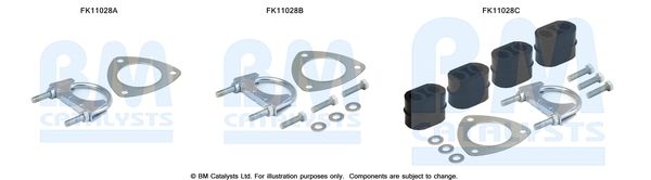 BM Catalysts FK11028 Mounting Kit, soot/particulate filter