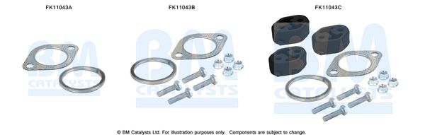 BM Catalysts FK11043 Mounting Kit, soot/particulate filter