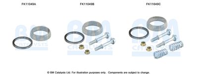 Mounting Kit, soot/particulate filter BM Catalysts FK11049