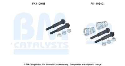 Mounting Kit, soot/particulate filter BM Catalysts FK11094