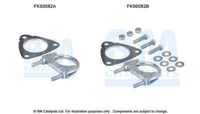 Mounting Kit, exhaust pipe BM Catalysts FK50082
