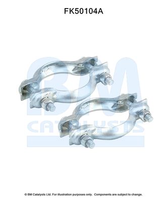 Mounting Kit, exhaust pipe BM Catalysts FK50104