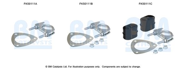 BM Catalysts FK50111 Mounting Kit, exhaust pipe