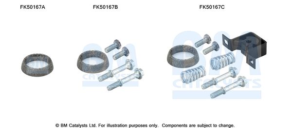BM Catalysts FK50167 Mounting Kit, exhaust pipe